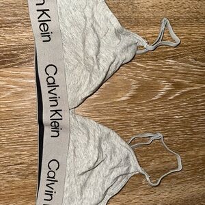 Calvin Klein Light Gray Bralette